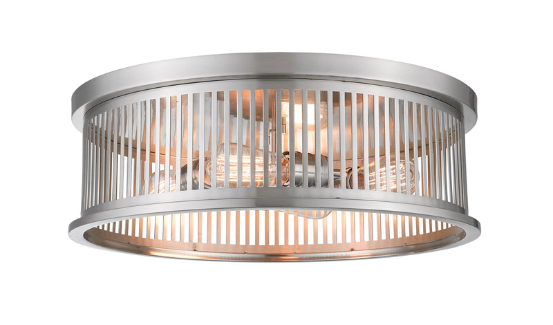 Camellia 4 Light 20" Flush Mount in Brushed Nickel
