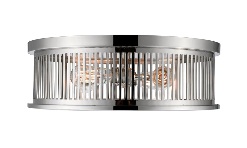Camellia 4 Light 20" Flush Mount in Polished Nickel