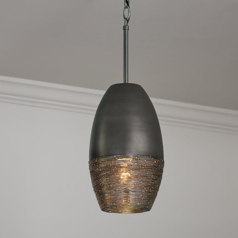 Sana Mini Pendant in Grey Iron