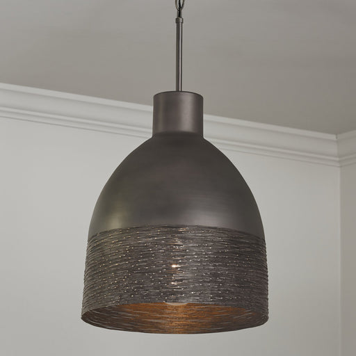 Sana 15" Pendant in Grey Iron