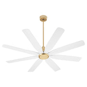 Rosales 60" 8-Blade Ceiling Fan in Aged Brass