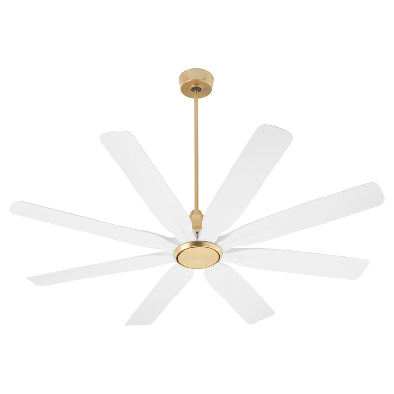 Rosales 60" 8-Blade Ceiling Fan in Aged Brass