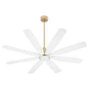 Rosales 60" 8-Blade Ceiling Fan in Aged Brass