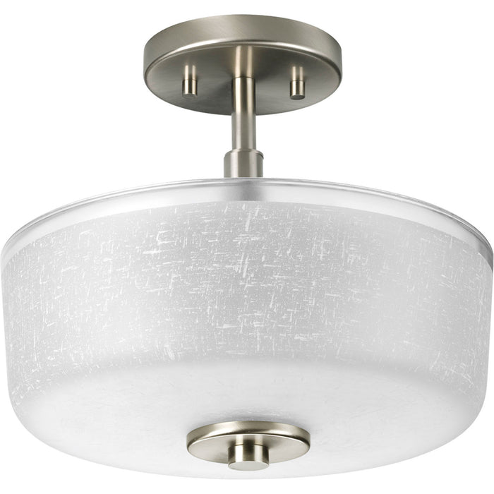Alexa Two Light Close-to-Ceiling in Brushed Nickel