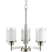 Alexa 3-Light Chandelier in Brushed Nickel