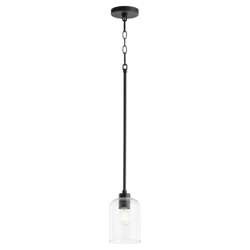 Tribute 1 Light Mini Pendant in Matte Black