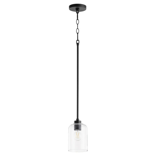 Tribute 1 Light Mini Pendant in Matte Black