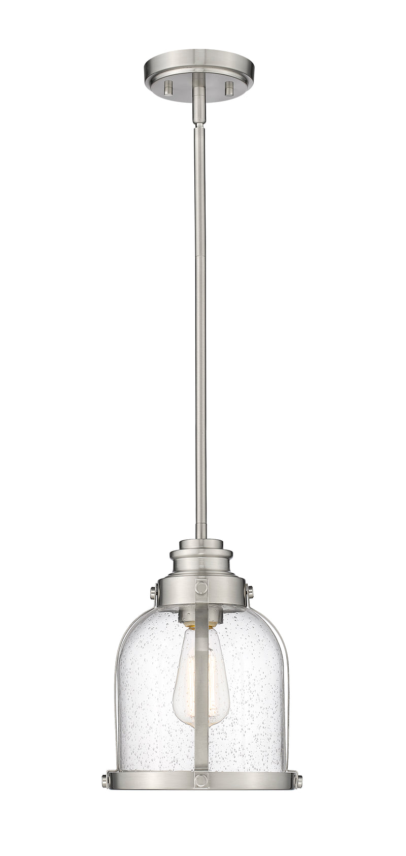 Burren 1 Light 8.75" Pendant in Brushed Nickel