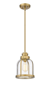 Burren 1 Light 8.75" Pendant in Heritage Brass