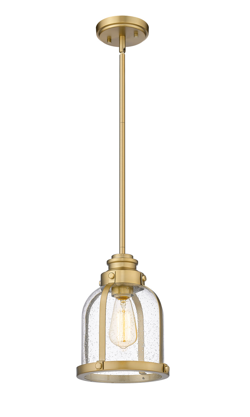 Burren 1 Light 8.75" Pendant in Heritage Brass