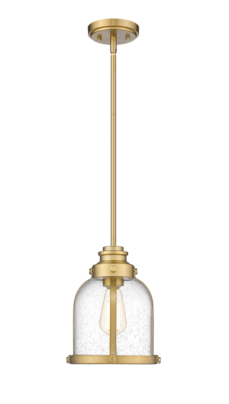 Burren 1 Light 8.75" Pendant in Heritage Brass