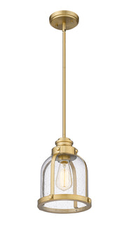 Burren 1 Light 8.75" Pendant in Heritage Brass
