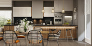 Burren 1 Light 8.75" Pendant in Heritage Brass in a room setting