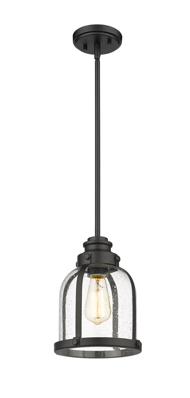 Burren 1 Light 8.75" Pendant in Matte Black
