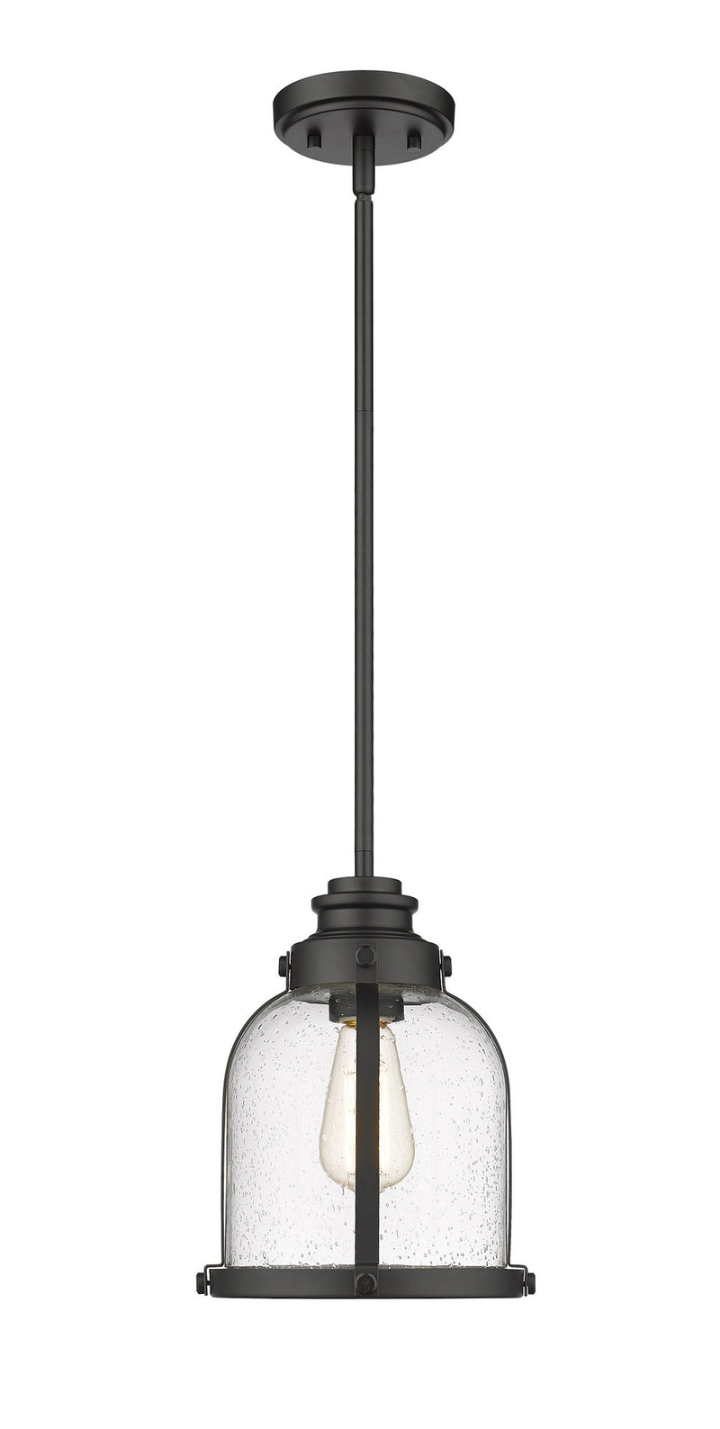 Burren 1 Light 8.75" Pendant in Matte Black