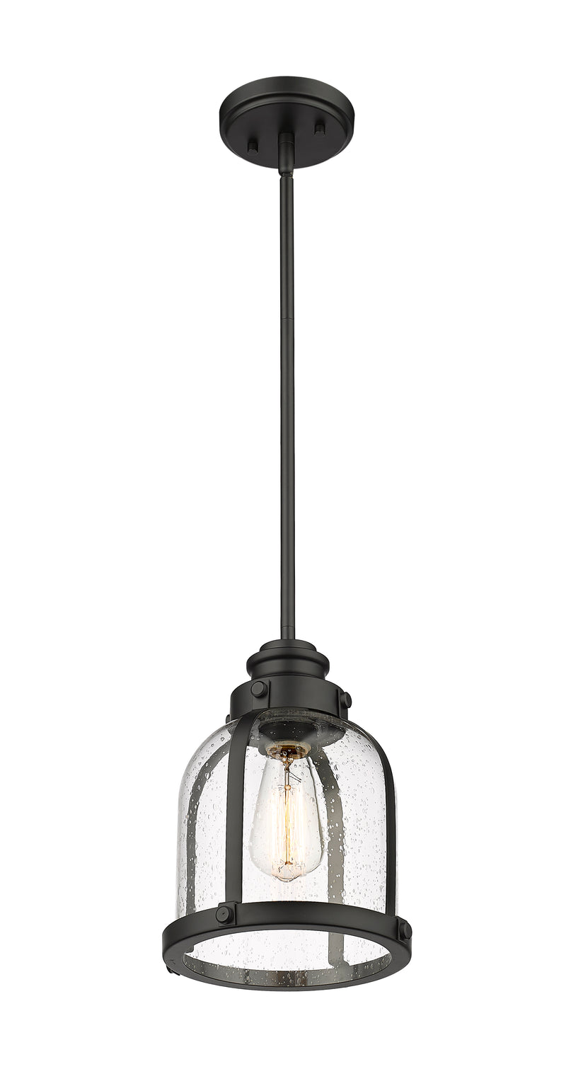 Burren 1 Light 8.75" Pendant in Matte Black