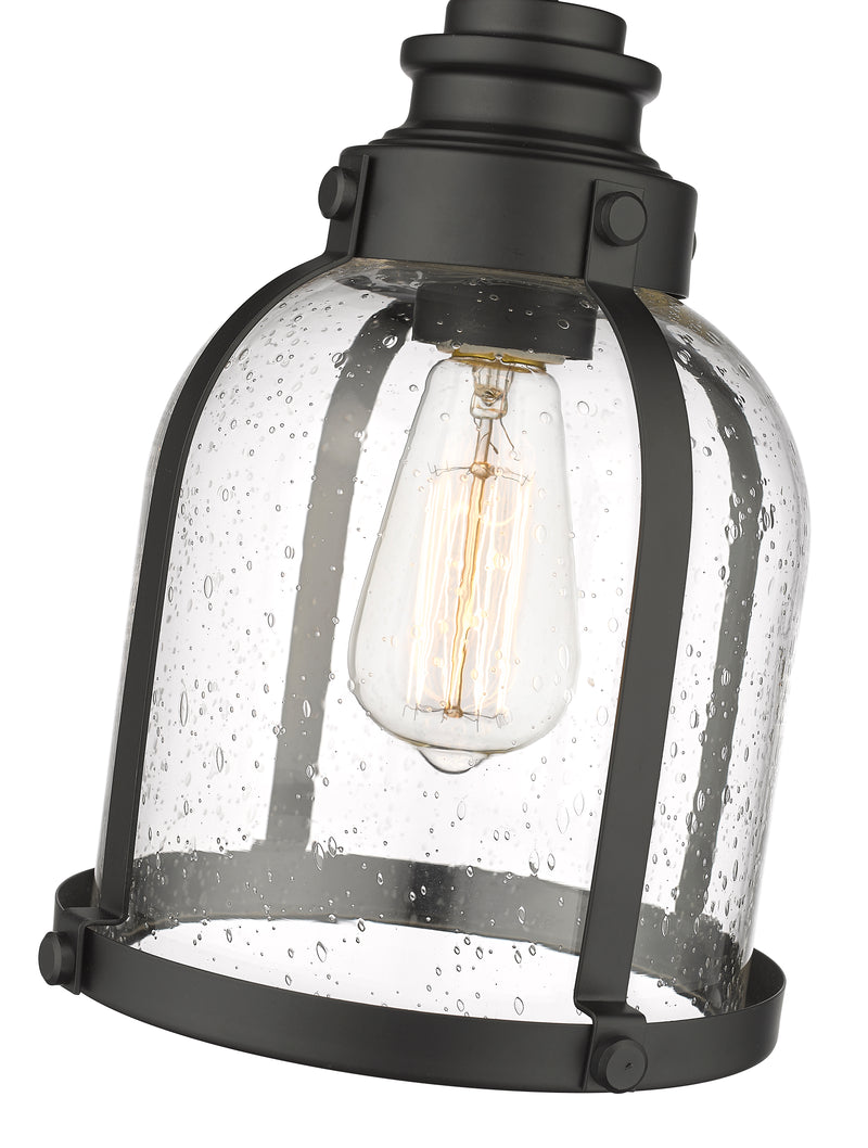 Burren 1 Light 8.75" Pendant in Matte Black