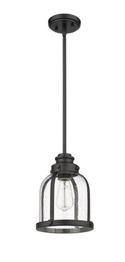 Burren 1 Light 8.75" Pendant in Matte Black
