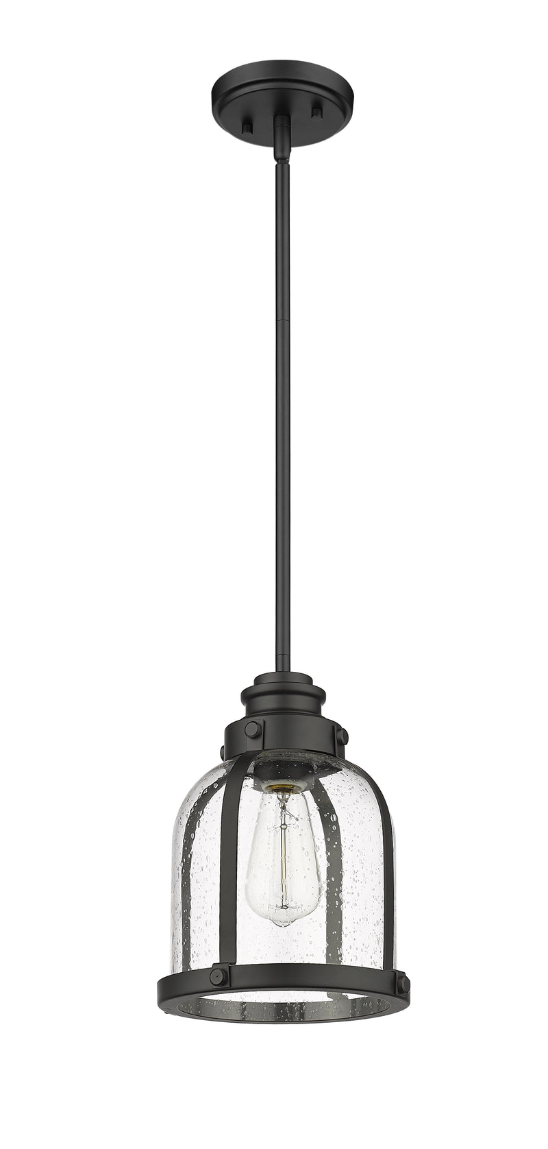 Burren 1 Light 8.75" Pendant in Matte Black