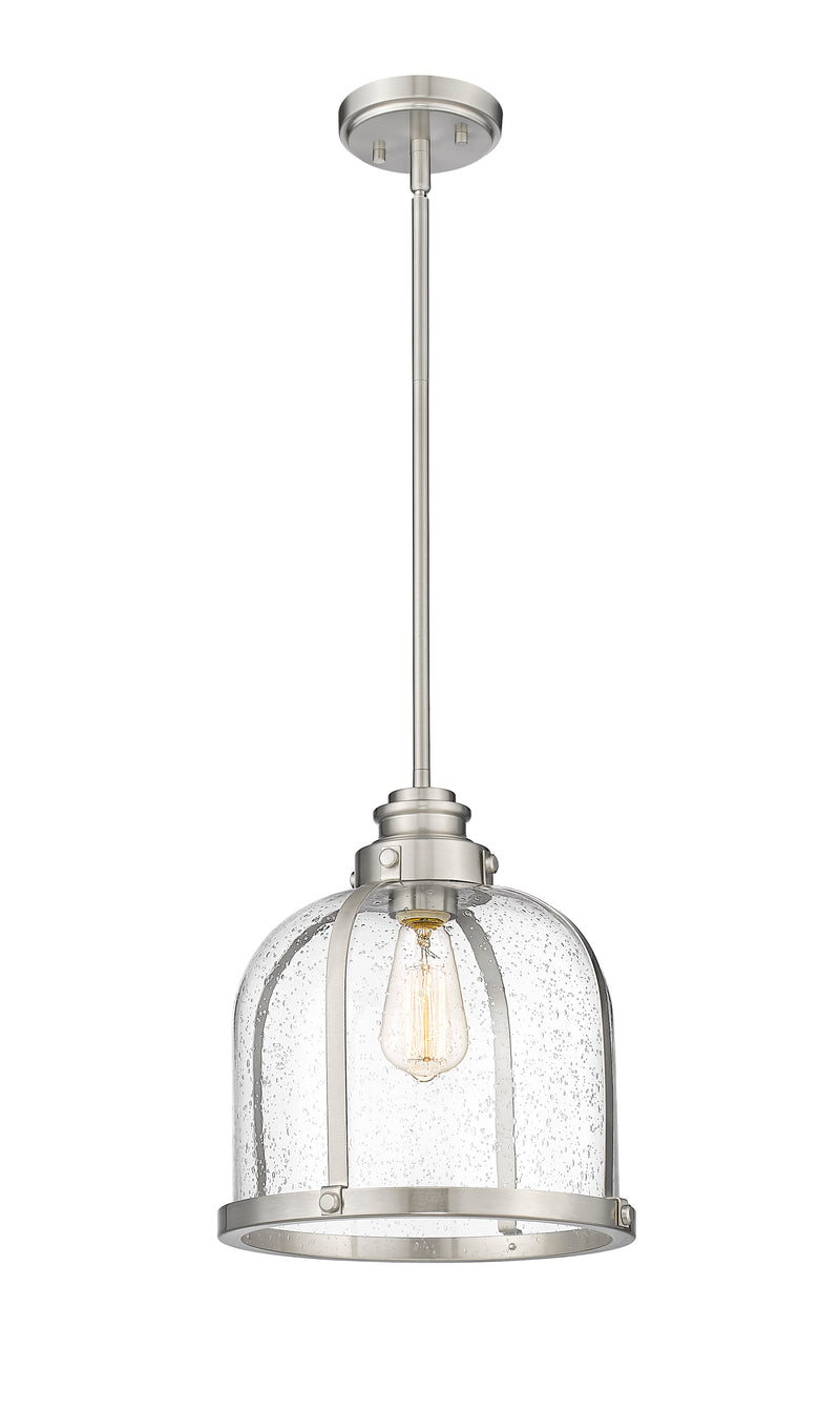 Burren 1 Light 12.25" Pendant in Brushed Nickel