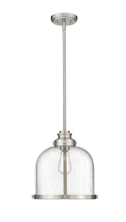 Burren 1 Light 12.25" Pendant in Brushed Nickel