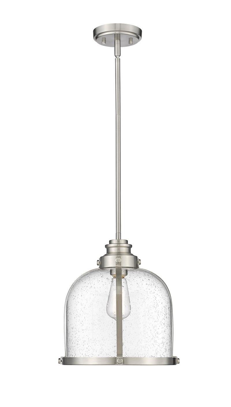 Burren 1 Light 12.25" Pendant in Brushed Nickel