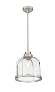 Burren 1 Light 12.25" Pendant in Brushed Nickel