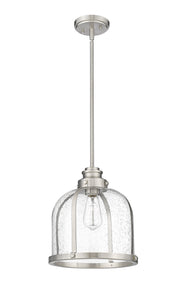 Burren 1 Light 12.25" Pendant in Brushed Nickel