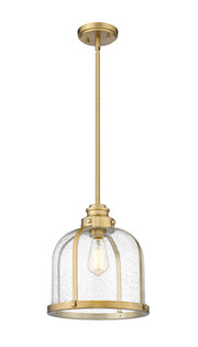 Burren 1 Light 12.25" Pendant in Heritage Brass