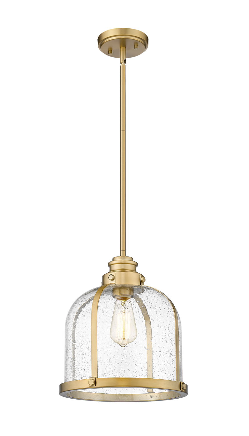 Burren 1 Light 12.25" Pendant in Heritage Brass
