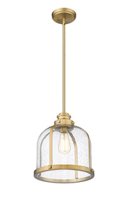 Burren 1 Light 12.25" Pendant in Heritage Brass