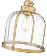Burren 1 Light 12.25" Pendant in Heritage Brass