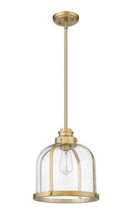 Burren 1 Light 12.25" Pendant in Heritage Brass