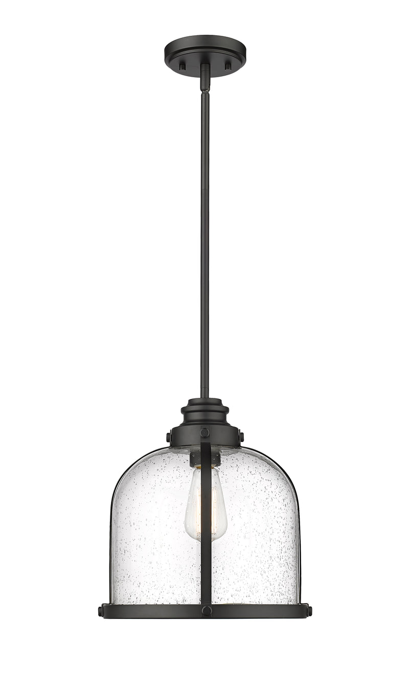 Burren 1 Light 12.25" Pendant in Matte Black