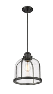 Burren 1 Light 12.25" Pendant in Matte Black