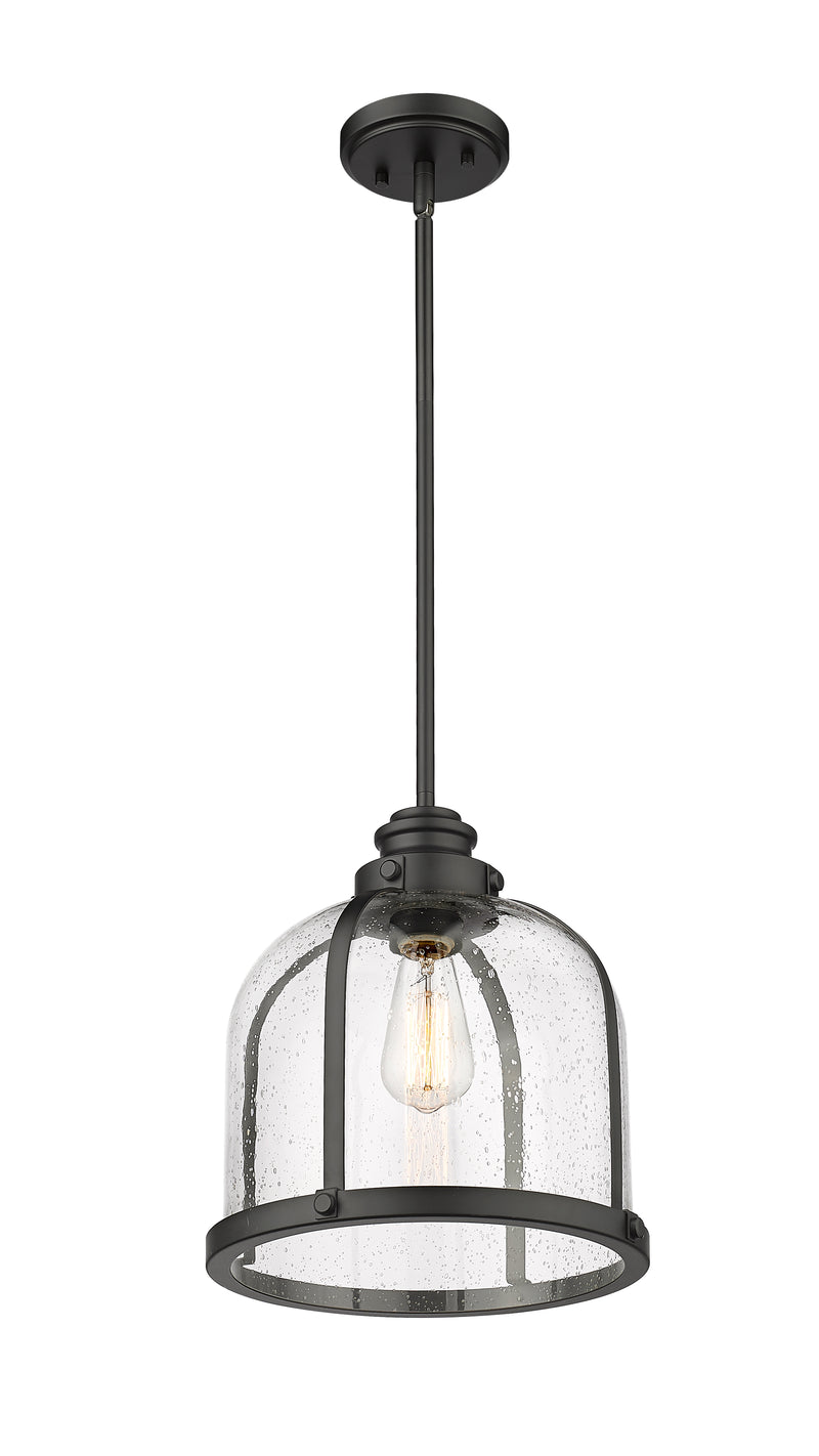 Burren 1 Light 12.25" Pendant in Matte Black