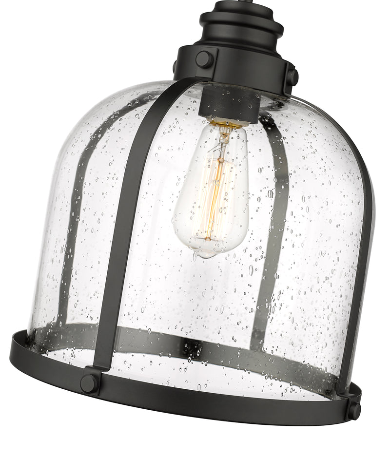 Burren 1 Light 12.25" Pendant in Matte Black