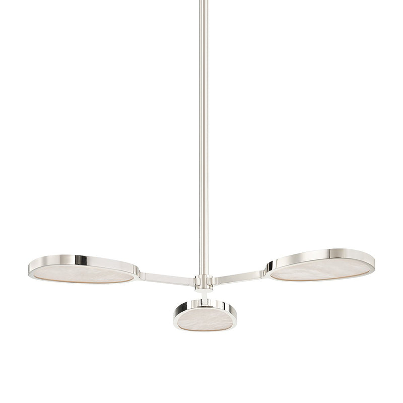 Patras 3-Light Semi-Flush Mount in Burnished Nickel