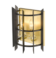 Haake 2 Light 9.12" Wall Sconce in Satin Brass