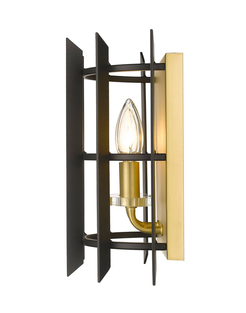 Haake 2 Light 9.12" Wall Sconce in Satin Brass