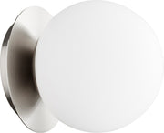 Jasper 1 Light Globe Wall or Ceiling Mount in Satin Nickel