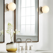 Jasper 1 Light Globe Wall or Ceiling Mount in Satin Nickel
