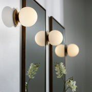 Jasper 1 Light Globe Wall or Ceiling Mount in Aged Brass