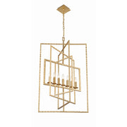 Capri 7 Light 24" Chandelier in Antique Gold
