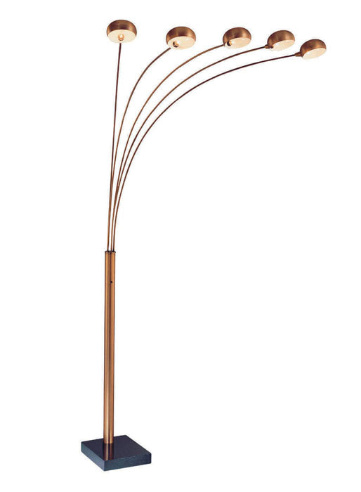 5-Light Arch Lamp with Marble Base - Lamps Expo