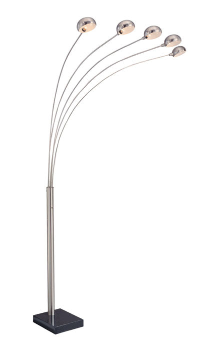 5-Light Arch Lamp with Marble Base - Lamps Expo