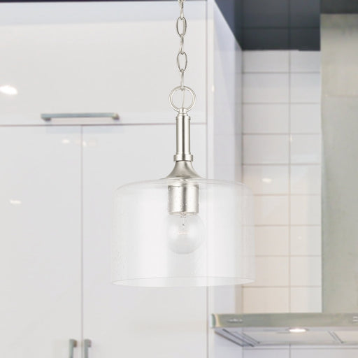 Carter Pendant in Brushed Nickel
