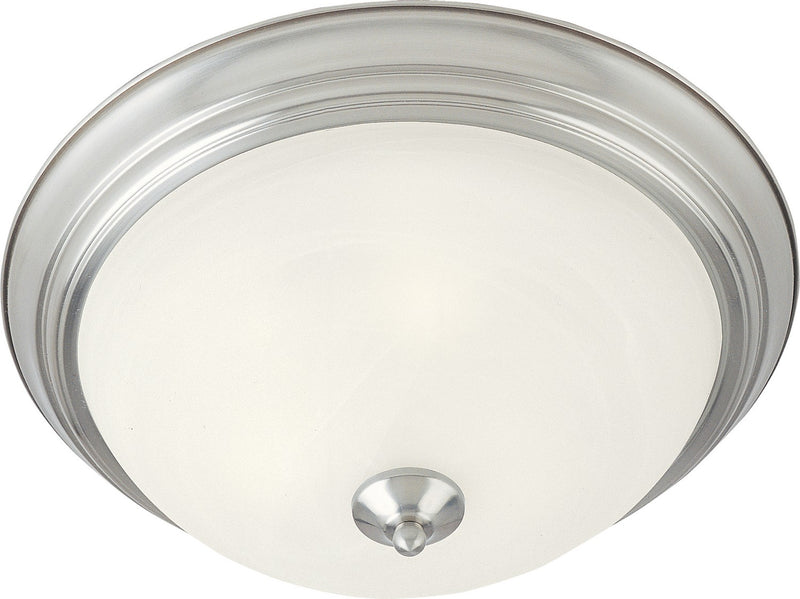 Essentials - 584x Two Light Flush Mount in Satin Nickel
