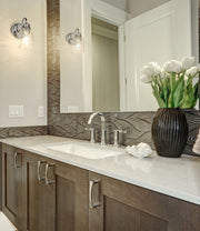 Kinsley 1 Light 5.25" Wall Sconce in Chrome in a room setting