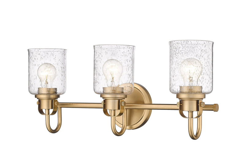 Kinsley 3 Light 22" Vanity in Heirloom Gold